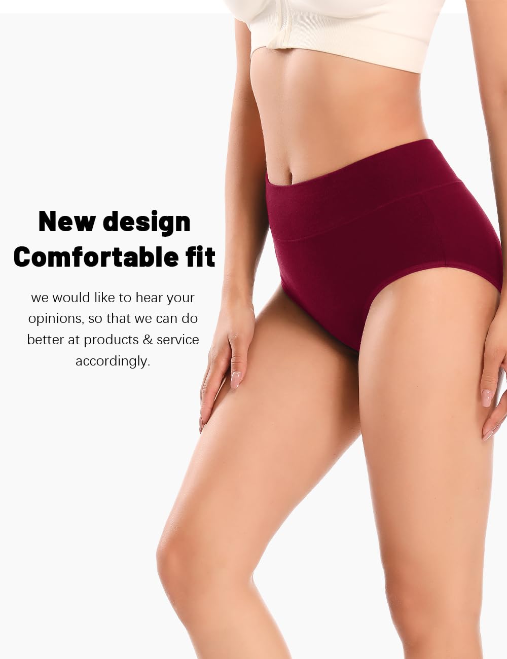 Molasus Incontinence Underwear for Women High Absorbency Period Leakproof Cotton Underwear Heavy Flow Menstrual Protective Panties Bladder Control Briefs 3 Pack,Multicolor,Medium