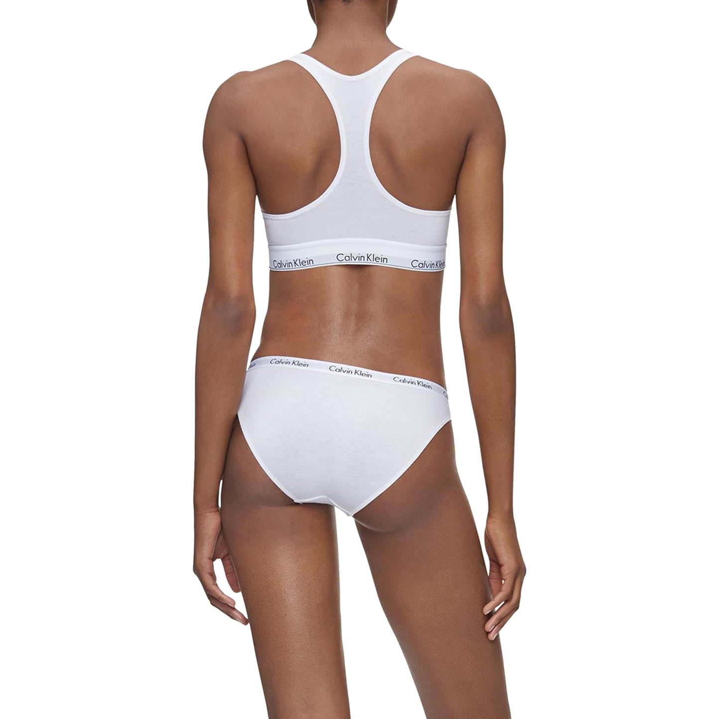 Calvin Klein Carousel Logo Cotton Stretch Bikini Panties, Multipack, Black/White/Grey Heather, Medium