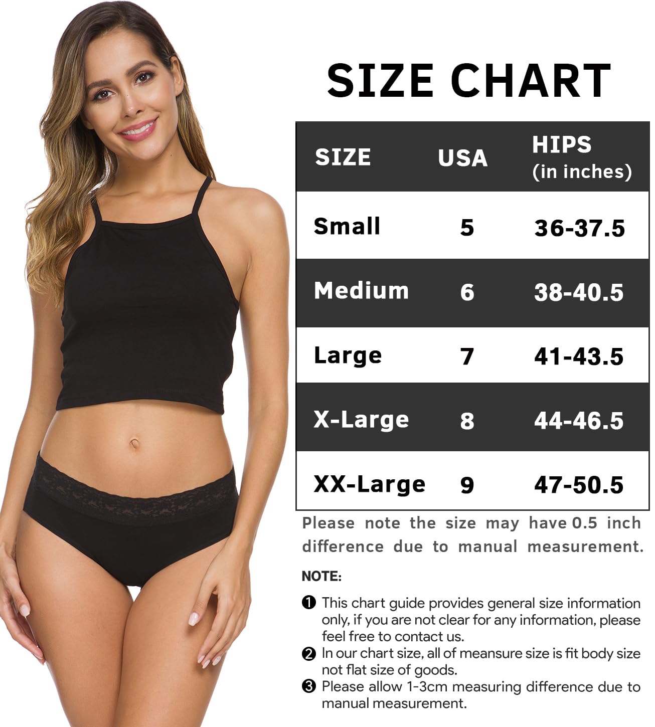 GNEPH Underwear Women Pack, Womens Underwear Cotton Bikini Panties 5 Pack(218S-Light)
