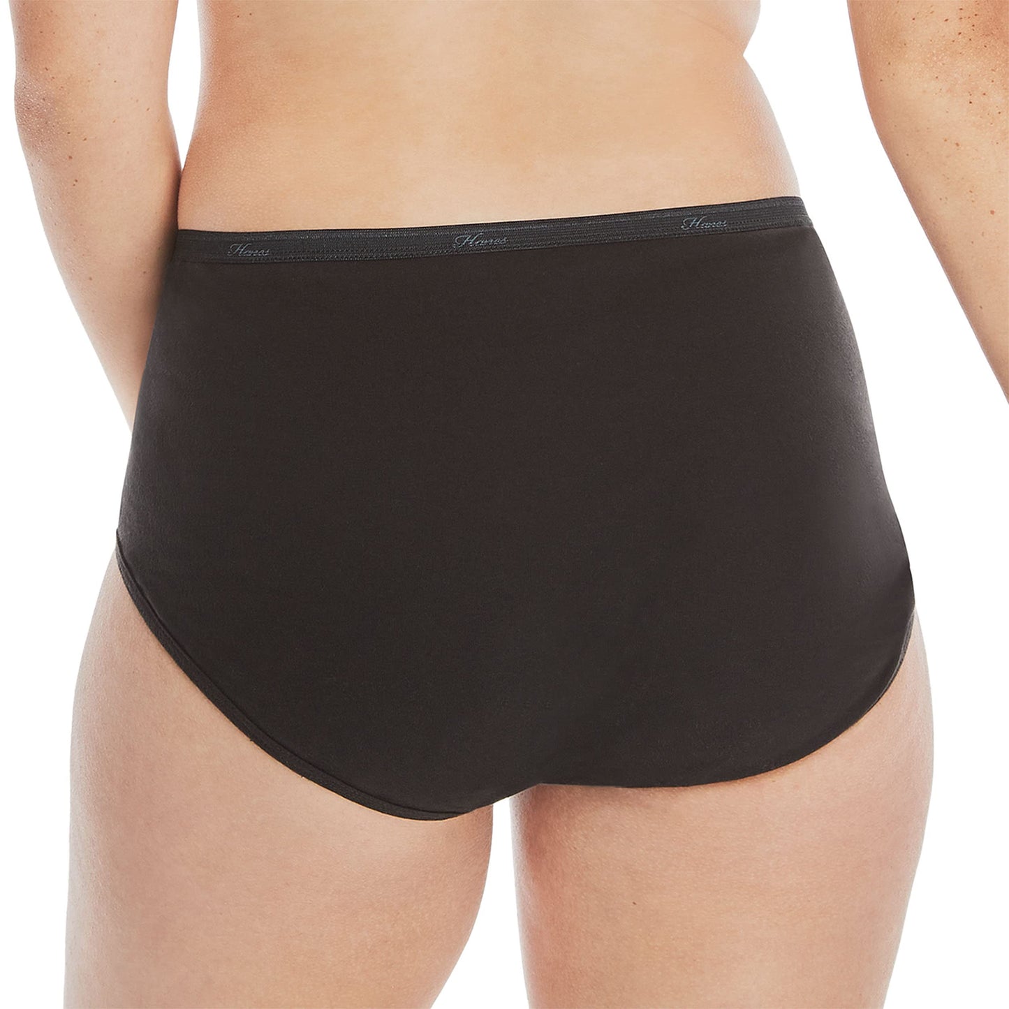 Hanes Women's Plus Size High-Waisted Panties, 6-Pack, Moisture-Wicking Cotton Brief Underwear (Colors May Vary), Solid/Print Mix, 6