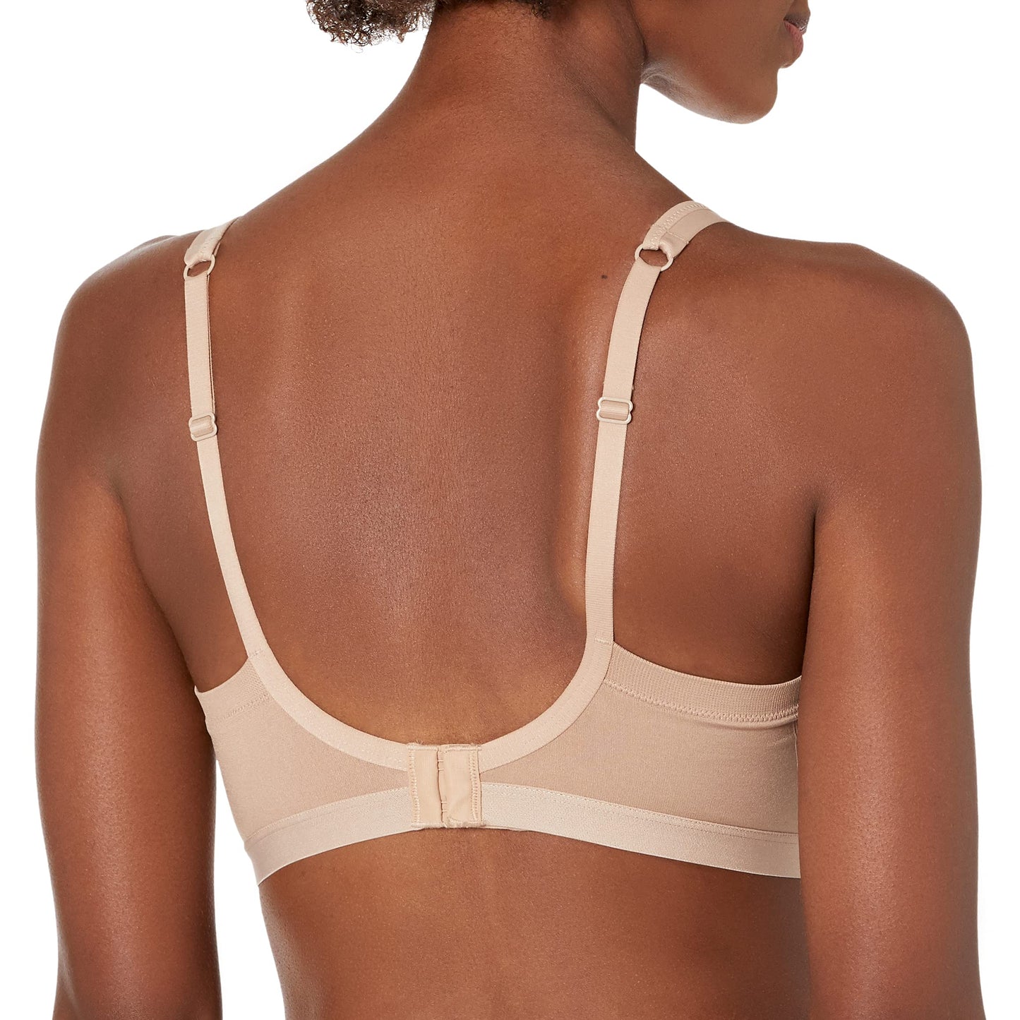 Warner's Womens Blissful Benefits Underarm-smoothing With Seamless Stretch Wireless Lightly Lined Comfort Rm3911w T-Shirt Bra, Toasted Almond, Large US