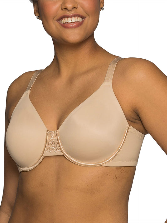 Vanity Fair Women's Plus Size Beauty Back Smoothing Minimizer Bra, Damask Neutral, 38DD
